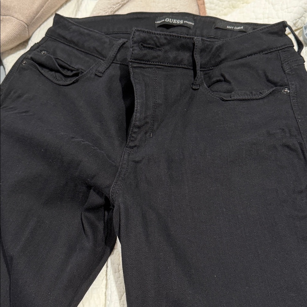 Guess Jet Black Denim Pants
